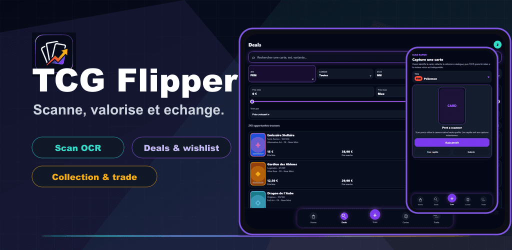 Apercu TCG Pocket sur mobile et tablette